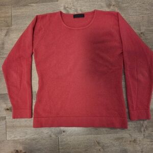 Pringle 100% Cashmere Pinky Red Crew Neck Sweater